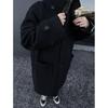 Long Wool Blend Overcoat Women Oversized Knee-Length Trench Coat Winter Fashion Outerwear