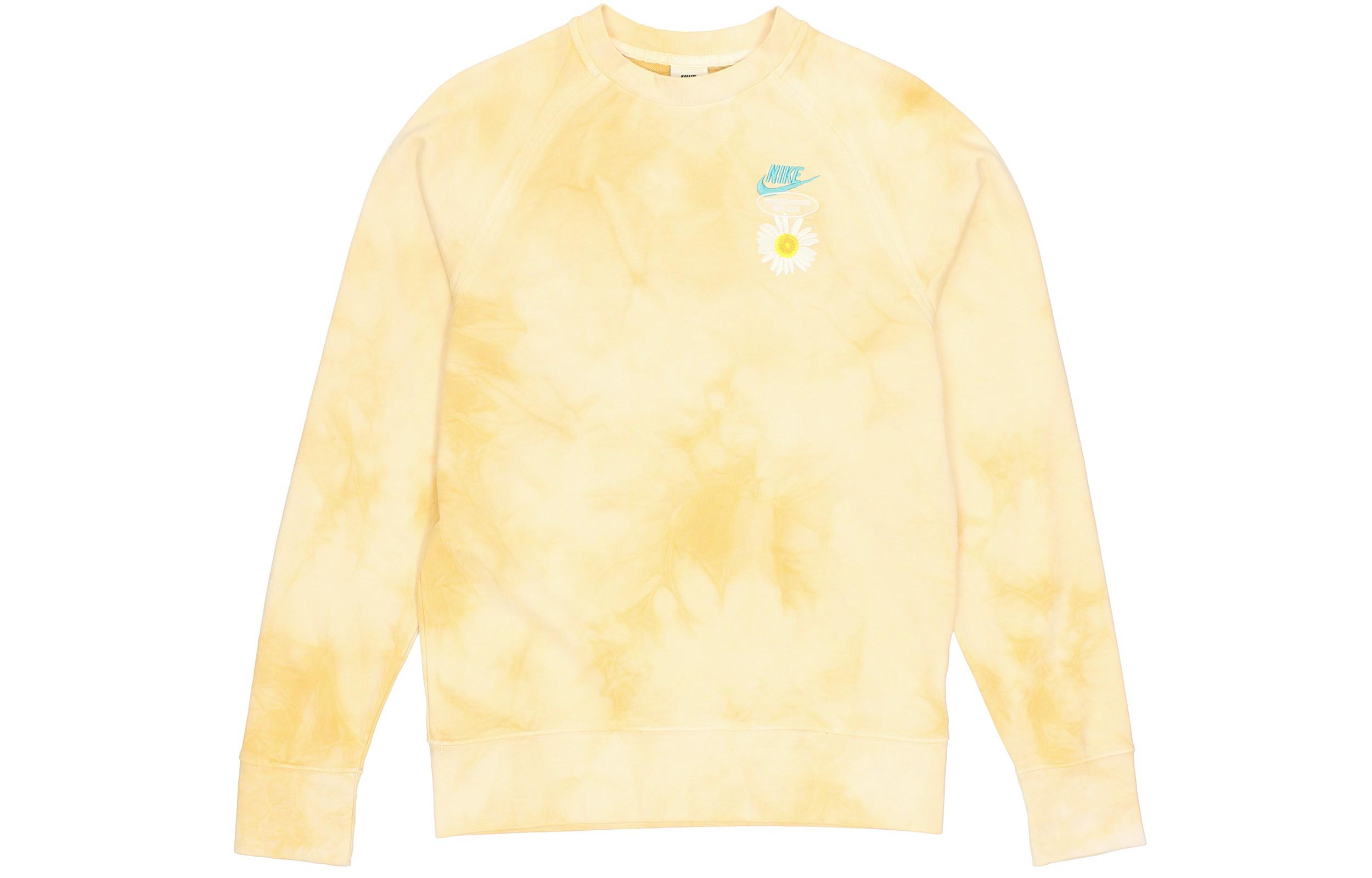 

Nike Sportswear Tie Dye Embroidered Daisy Crewneck Sweatshirt Gold Sand DM5011-777 L