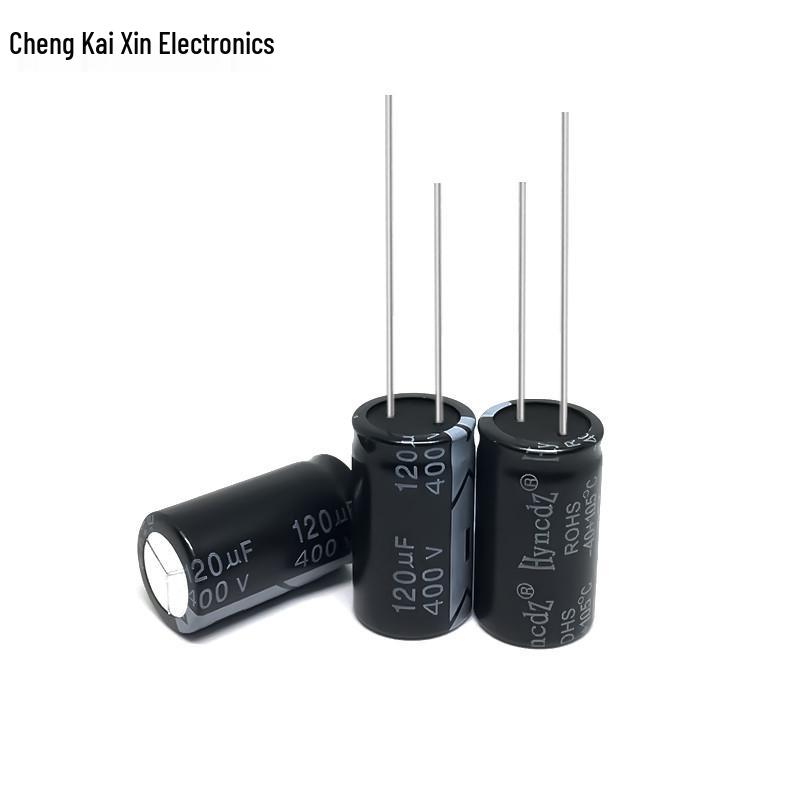 Original Genuine 400V 120µF Aluminum Electrolytic Capacitor, 18x30mm, Large Stock Available