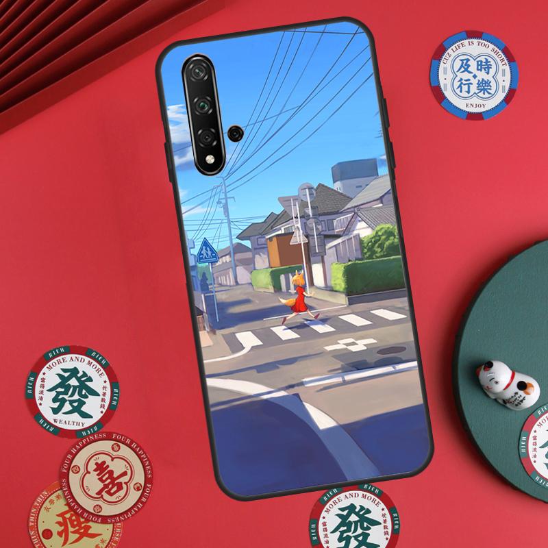 Manga Anime Street For Huawei Nova Y73 Y72 Y90 Y70 Y60 Y91 Y61 12s 12i 11i 8i 9 10 SE P40 Lite P60 P30 Pro Case