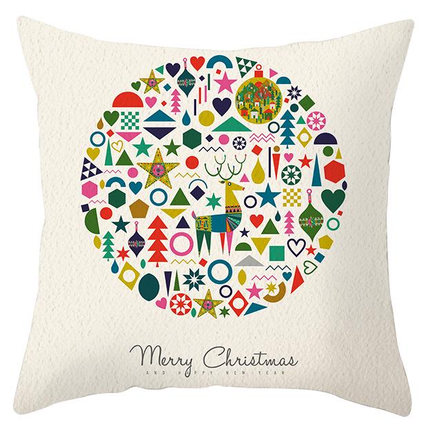Рождественский лось снежинка персиковая кожа флис наволочка праздничный домашний декор автомобильная диванная наволочка