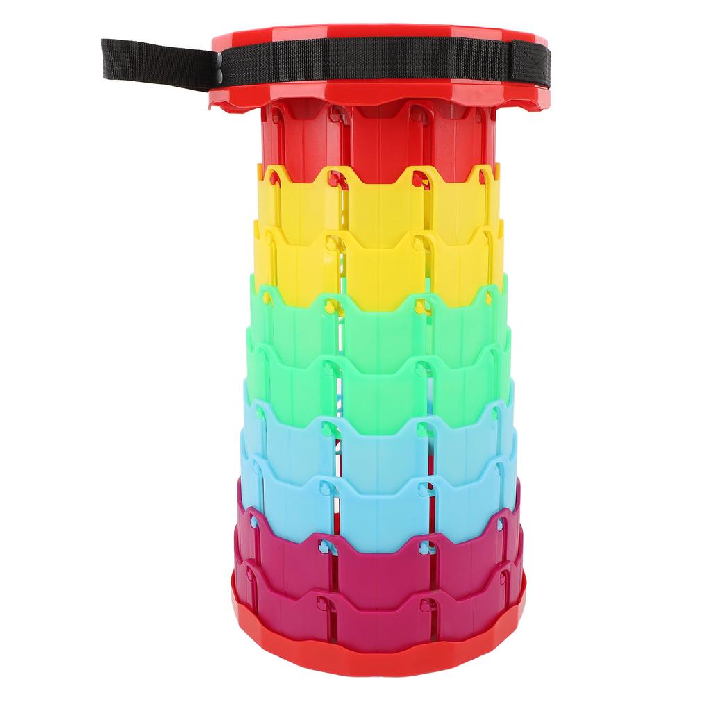 Retractable Stool Lightweight Sturdy Folding Stool High Load Capacity Expandable Telescoping Stool