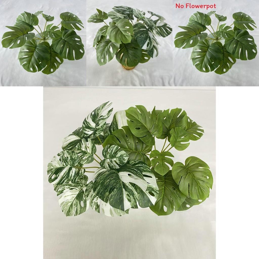 Artificial Monstera Leaf Hawaiian Party Decor For Home Table Wedding Photography Faux Plant 80