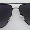 High-End Trendy Polarized Metal Sunglasses 8691# - Slim Square Fashion for Travel