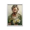 Poster Saint Joseph with Lilies Poster Saint Joseph with Lilies, 30X40 Cm, Unframed, Premium Canvas On Stretcher