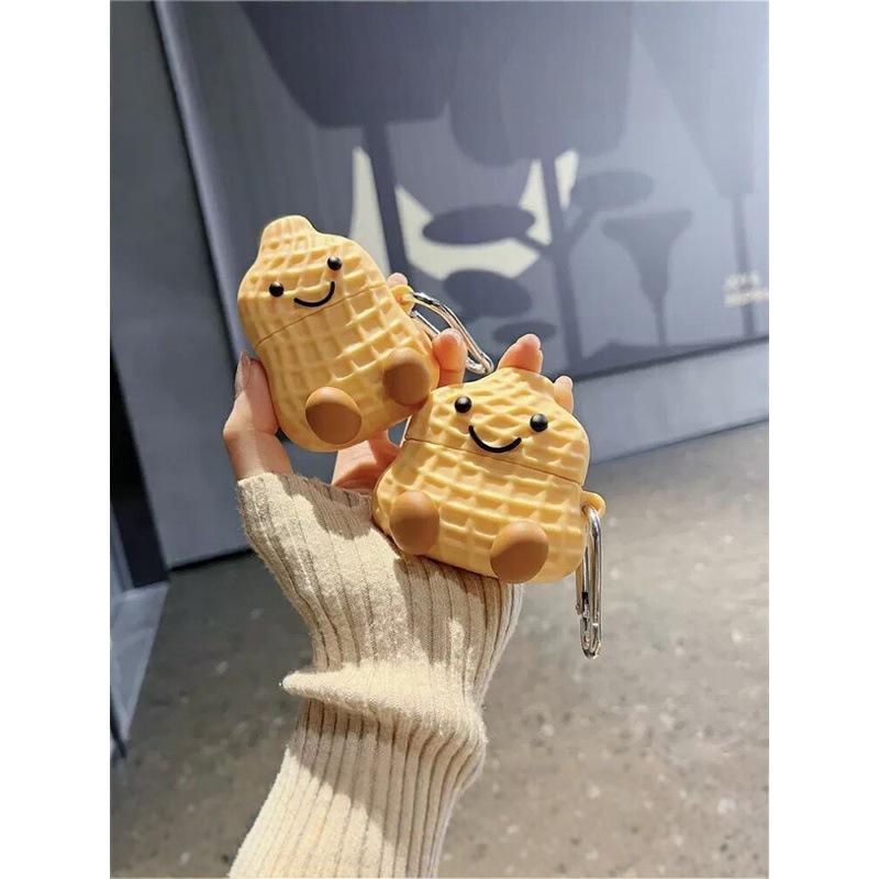 Cute cartoon peanut AirPods 1 protective case for Apple Bluetooth headset case 1st generation Pro1 soft case Pro1