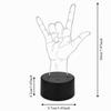 3D Sign Language I Love You Night Light USB or Battery Powered Decorative Lamp Illusion Light  Xmas