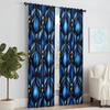 Set Of 2 Chic Inspired Window Curtains Design Easy Hanging Polyester Material Perfect Bedroom Living Room Nordic Made Sitting Treatment