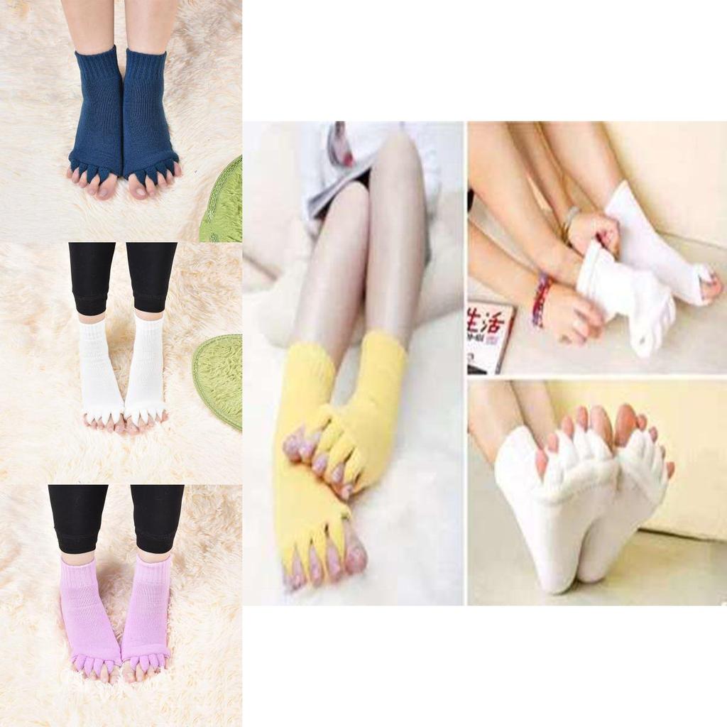 Fashionable Five Finger Toe Socks For Women With Breathable Cotton And Massage Benefits