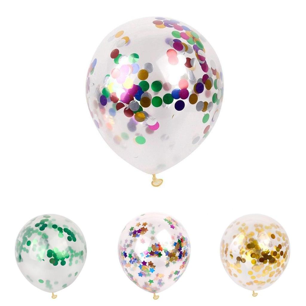 Vibrant 12" Confetti Balloon Latex Helium Perfect For Memorable Birthday Wedding Parties