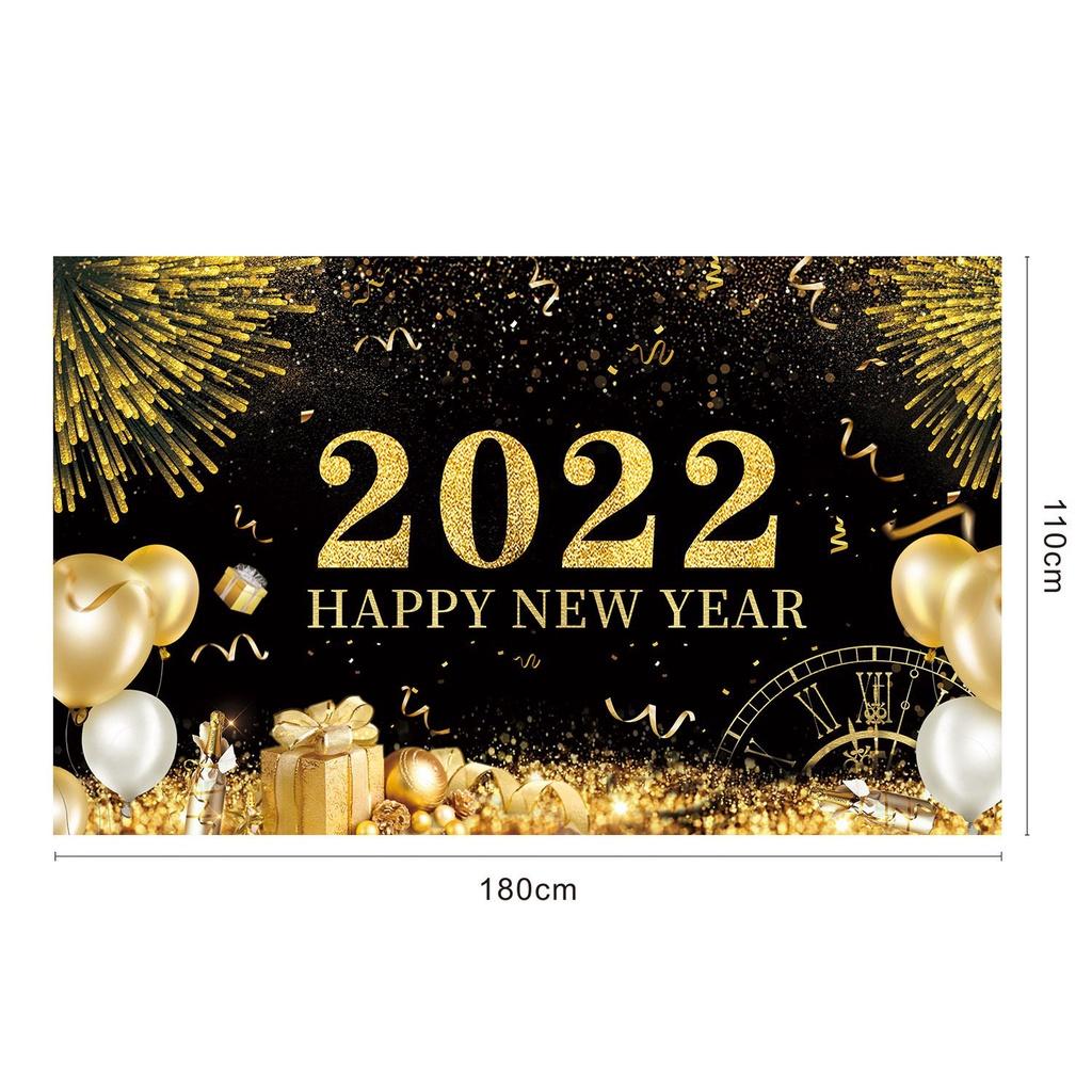 Glamorous Happy New Year 2022 Party Supplies Banner Perfect For Celebrating In Style