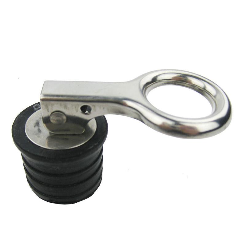 2pcs Durable Boat Marine 1 Inch Stainless Steel Snap Handle Locking Rubber Drain Plug High Quality