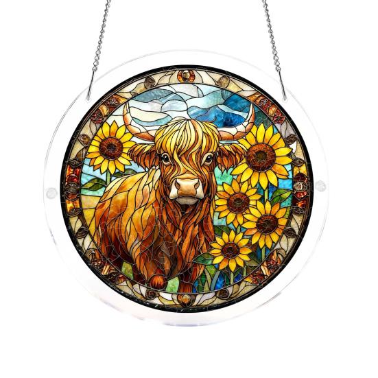Window Decoration Puzzle Acrylic Suncatcher Colorful Hanging