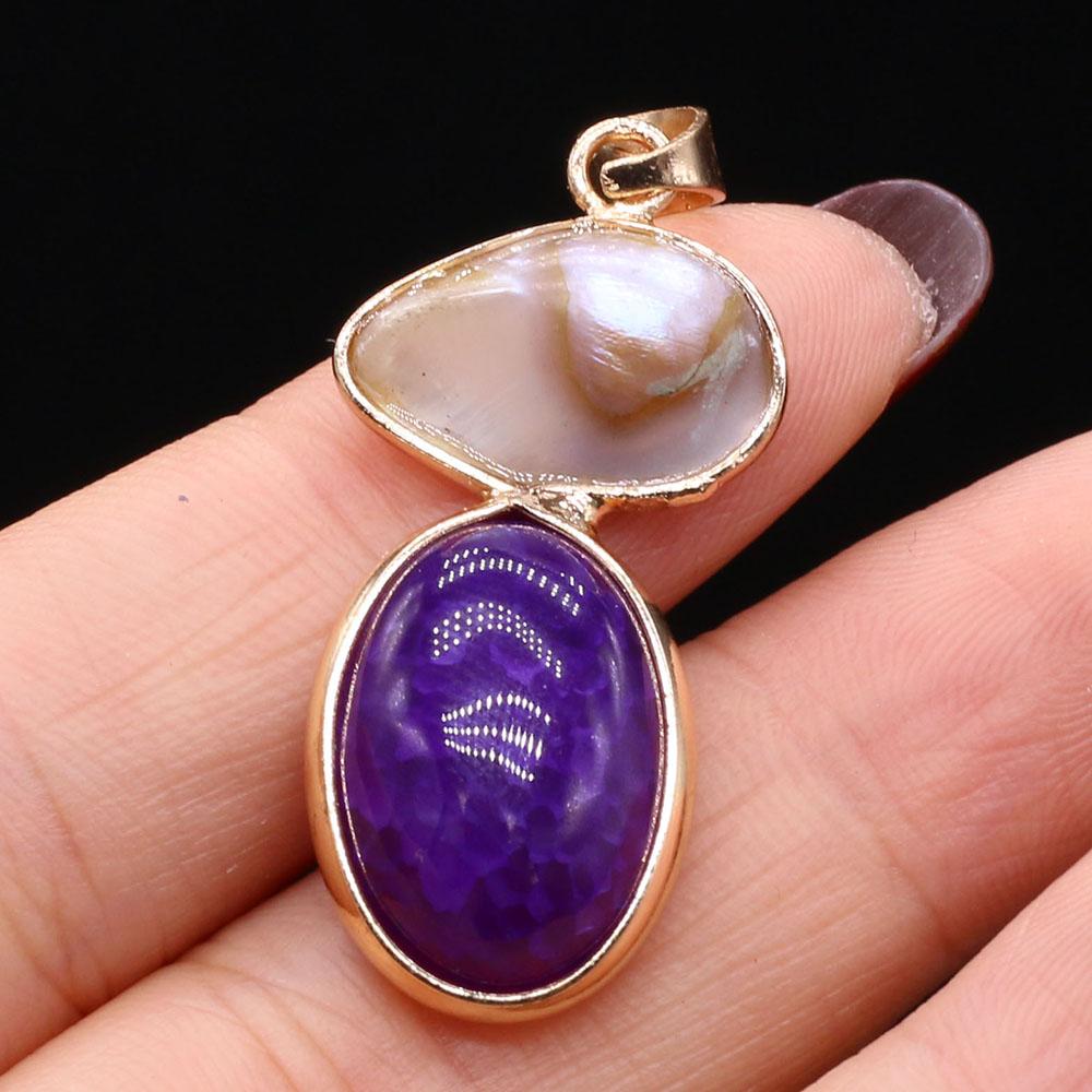1Pc Unique Natural Stone Agate Pendant, Bohemian Irregular Women Charms for DIY Necklace Earrings Decoration Accessories, Carnival Jewellery Making
