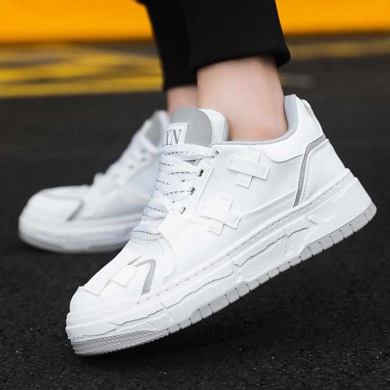 Fashion Black White Fashion Men's Sneakers Comfortable Casual Shoes for Men Outdoor Sports Shoes Platform  Running Men Shoes Autumn New