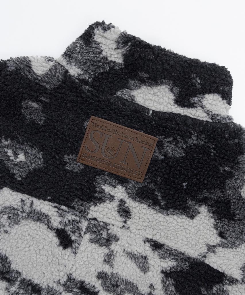 Sunday Fruit Market Sherpa Pullover Charcoal