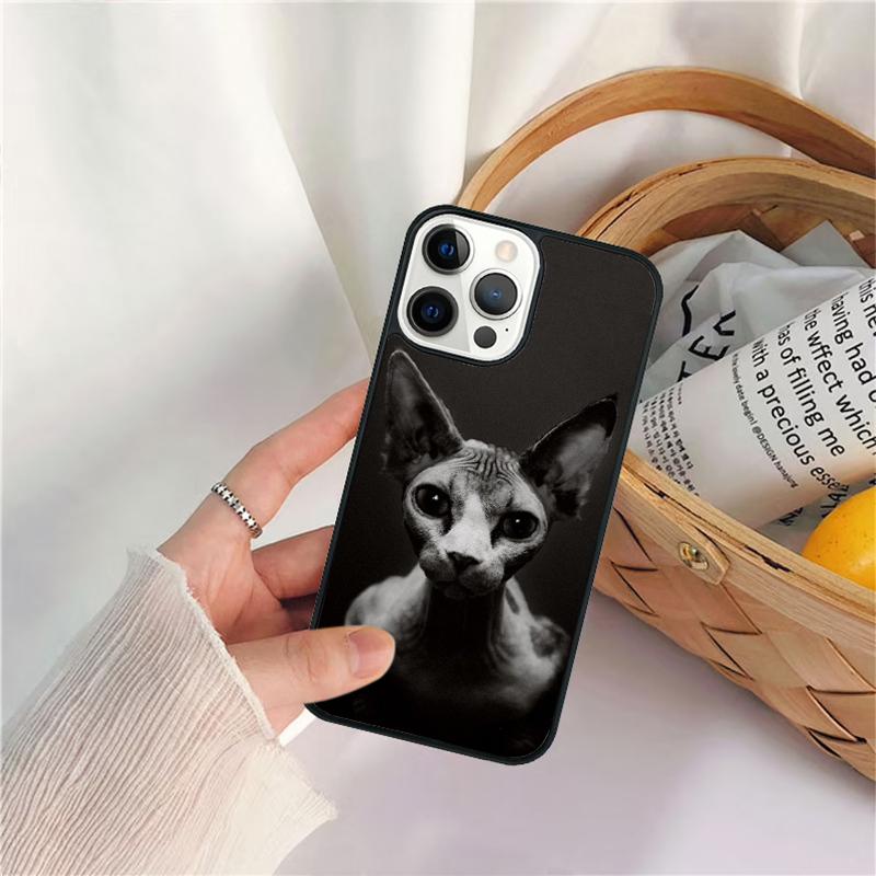 sphynx cat Unique Phone Case For iPhone 17 Air 16 15 14 11 12 13 Pro MAX Plus coque Cover Shell