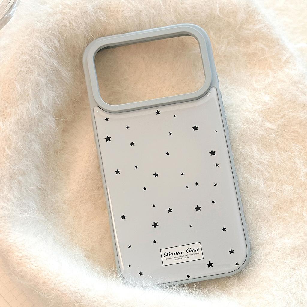 Personalized 17 case suitable for Apple 17 Pro Max, iPhone 16 blue background with stars, 13 simple resin case, 15 Huawei