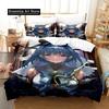 Oro Kronii Set Biancheria da Letto Singolo Piazza e Mezza Matrimoniale King Size Set Letto Adulto Bambino Camera da Letto Set Copripiumino Anime parure de lit Letto