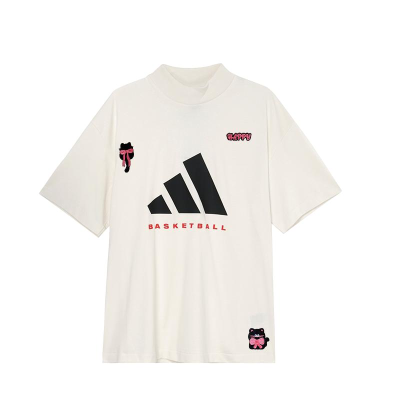 Adidas Basketball The 2025 Collection Chapter 01 Plain Basketball Sports Casual Simple Comfortable Short Sleeve T-Shirt JE3762(TEAM702-3.3.2)