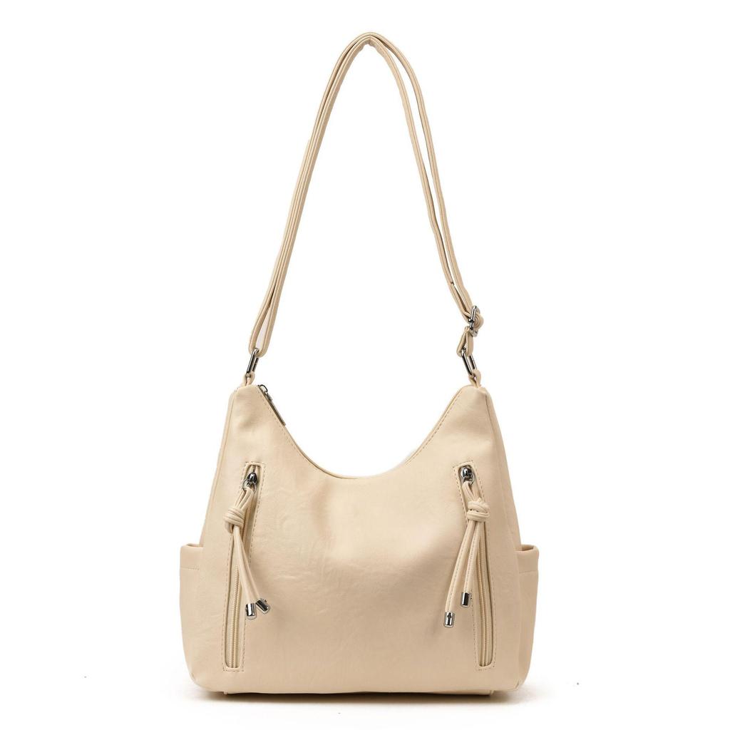 2025 Korean Fashion Large Capacity Crossbody Tote - Retro Autumn/Winter Women's Bag