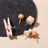 114Pcs Decorative Drawing Thumb Tacks Wooden Cork Board Thumbtack Creative Wood Push Pins  Office