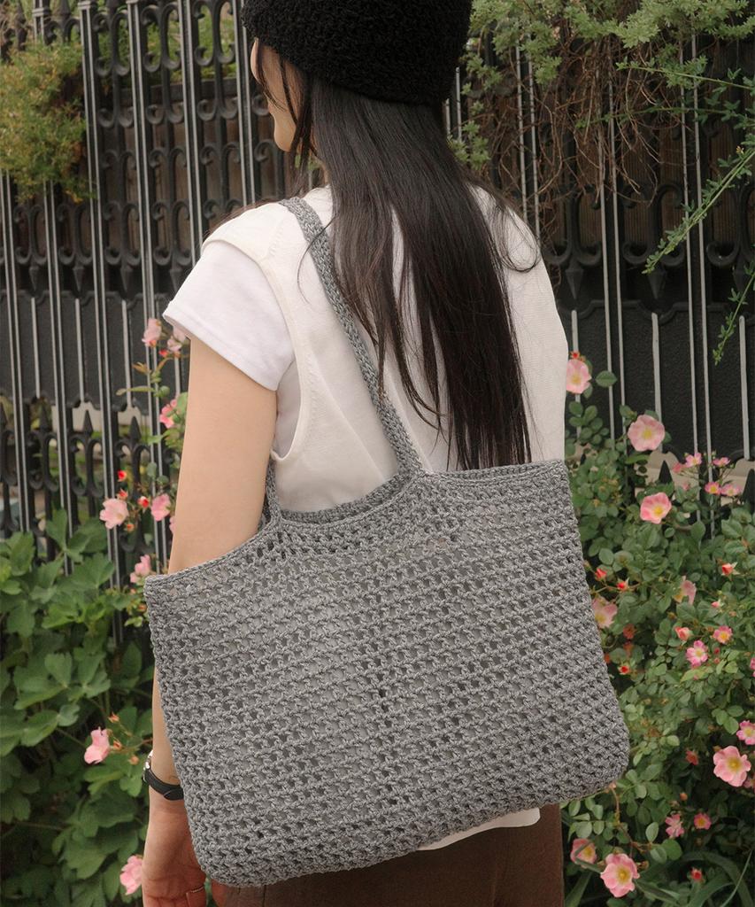 Ando By Hand More Shoulder Bag Stone Grey