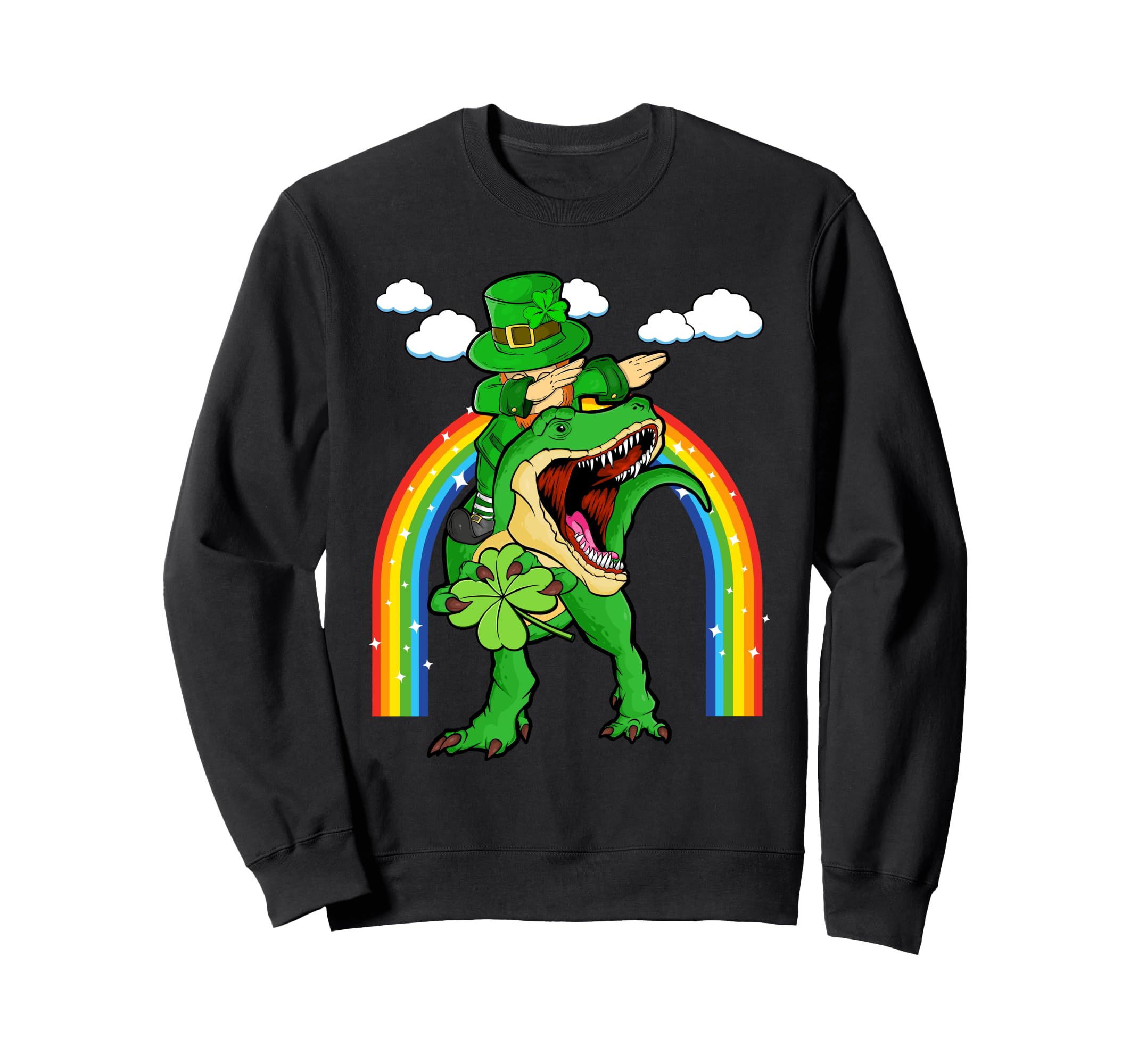 Funny St. Patrick s Day Kids Dubbing Leprechaun T-Rex Trainer
