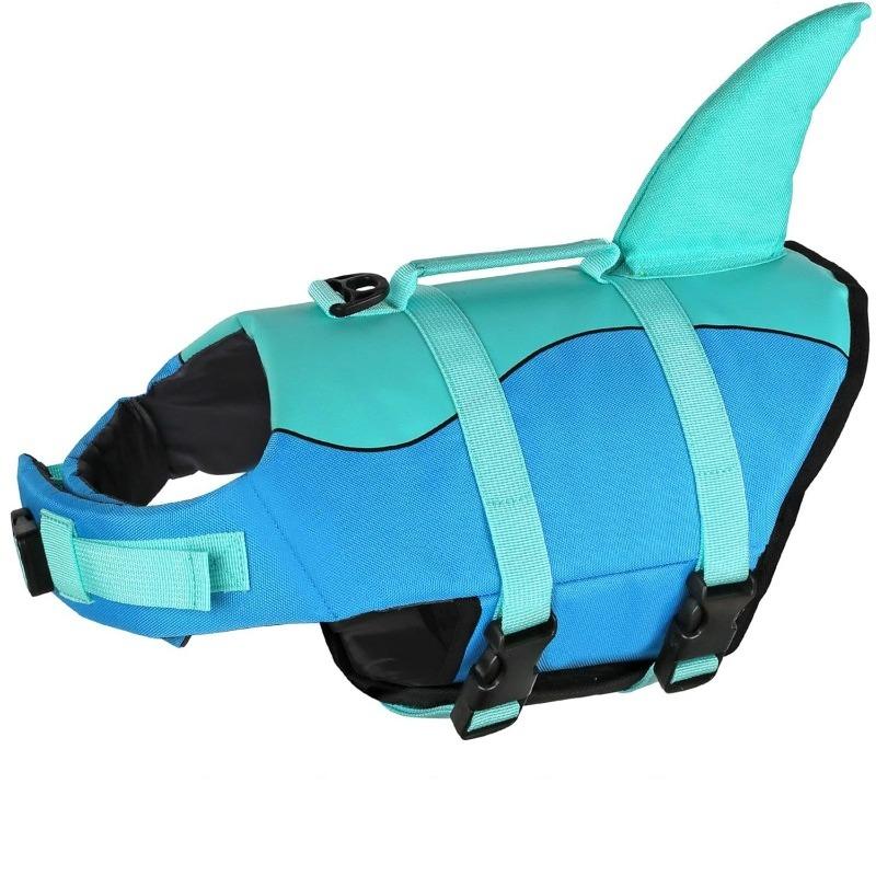 Pet Dog Life Jacket Pets Cat Dogs Life Jackets Puppy Cats Large Dogs Summer Swimming Safety Vest with Handle Rescue Clothes