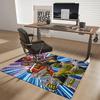 1pc Power Rangers Red Ranger Chair Mat - Anime Cartoon Design Office Rug, Non-Slip Carpet for Home Decor, Gaming Room, Seasonal Gift.T009