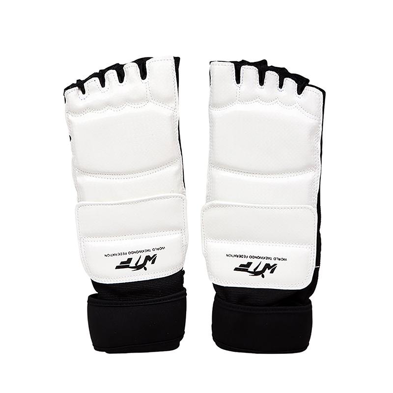 Taekwondo Leder Fußhandschuhe Sparring Karate Knöchelprotektor Schutzausrüstung Boxen Kampfsport Fußschutz Socke Erwachsener Kind XL