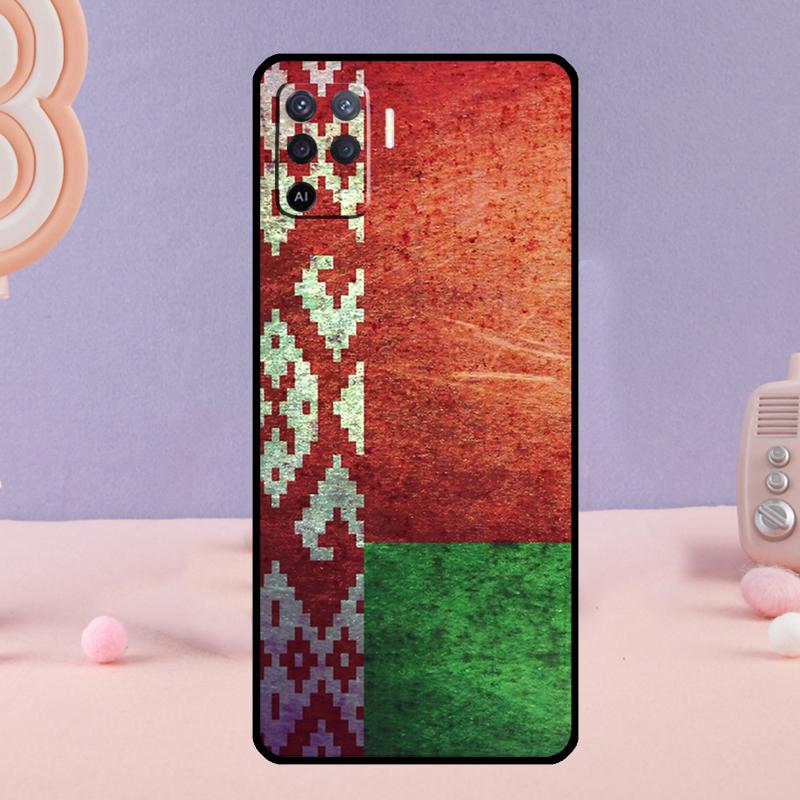 

Чехол для телефона с флагом Беларуси для Oppo A38 A18 A58 A78 A98 A79 A40 A60 A80 A16 A76 A96 A15 A74 A94 A54 A77 A17 OPPO A60 5G