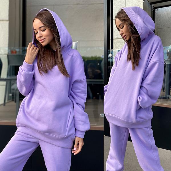 Conjunto de pantalones con capucha casual para mujer Jogger Set de dos  piezas comprar a buen precio — entrega gratuita, reseñas reales con fotos —  Joom