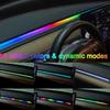 For Tesla Model 3/Y LED Lights Interior Center Console Dashboard RGB Ambient Lighting USB Car Led Strip Lights APP Model Y