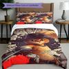 3pcs Duvet Cover Set (1*Duvet Cover + 2*Pillowcase, Without Core), Puss In Boots Print Bedding Set, Bedroom Decor, All‑Season, Birthday Gift