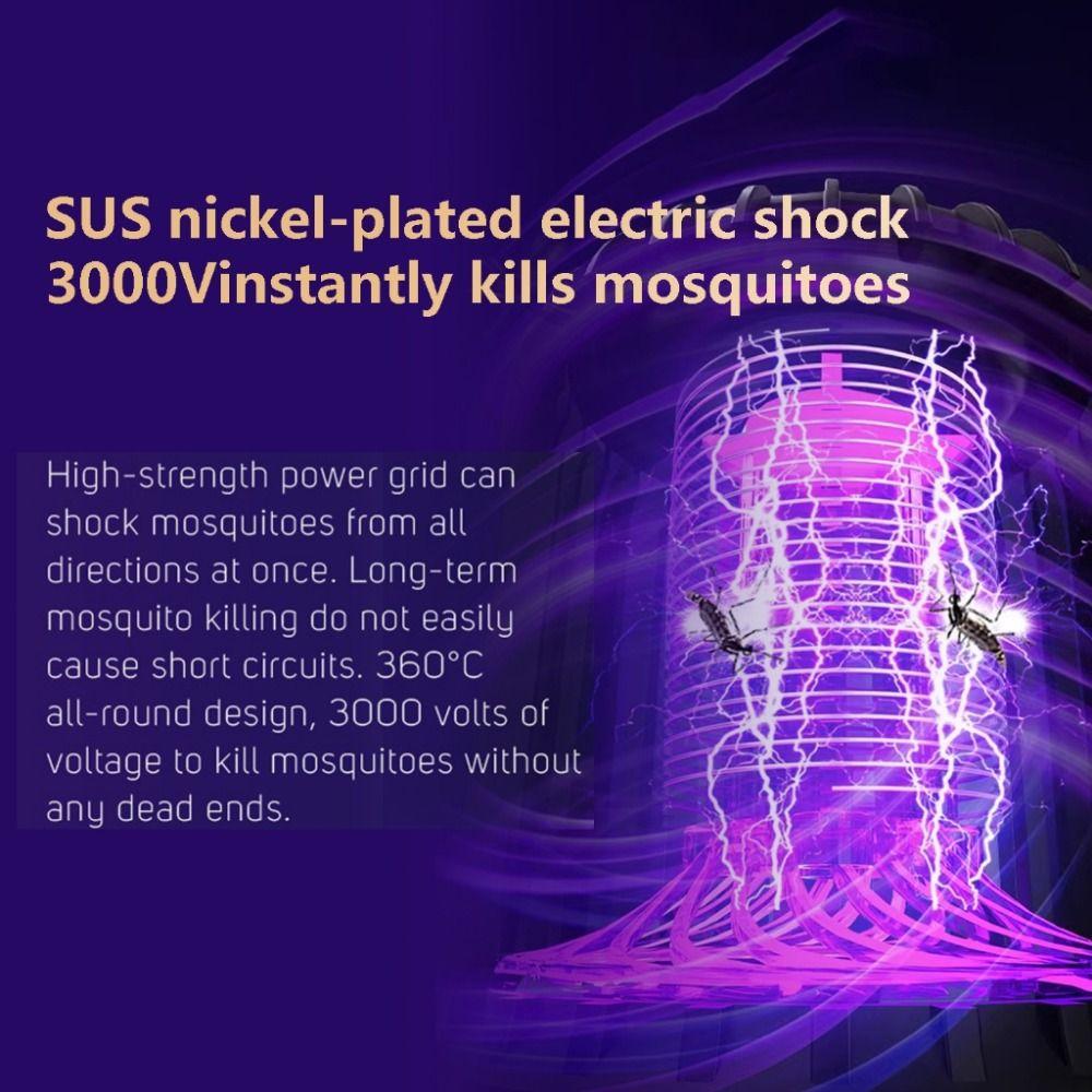 Efficient Trapping UV Lamp Mosquito Killer 4in1 Function Electric Mosquito Eliminator Outdoor Use