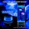 USB LED Jellyfish Lamp - Color-Changing Night Light for Relaxing Atmosphere, Silent Desktop Decoration