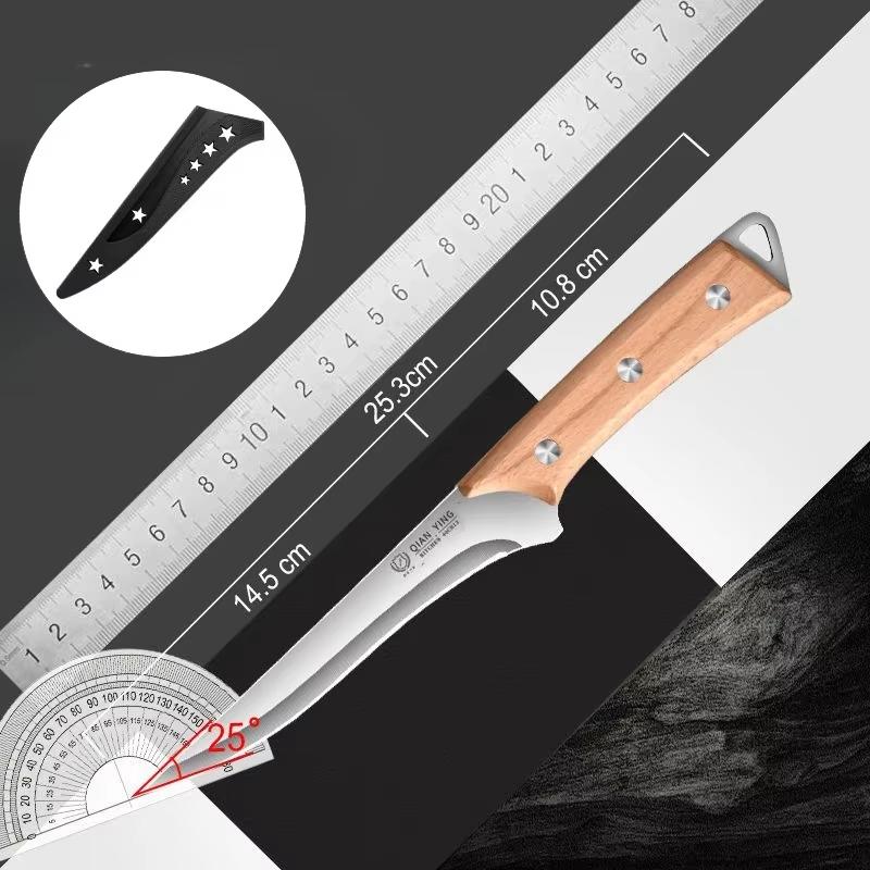 

High-quality stainless steel bone-picking knife kitchen accessories, butcher s special sharp knife for sheep, pigs and cattle