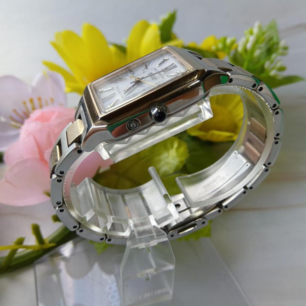 [USED] Seiko Lukia Radio-Controlled Solar Watch 1B32-0AL0 Square