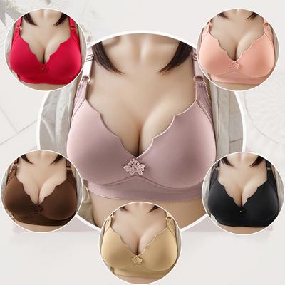 1PC Soft Cotton Seamless No Underwire Women Underwear Thin Breathable Plus Size