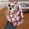 Phone Case: Lambskin 2D Flat Samsung Galaxy A34 A35 M05 M06 S20 S22 S21 FE Plus 5G Protective Case, Pink Teddy, Christmas and Halloween Gift