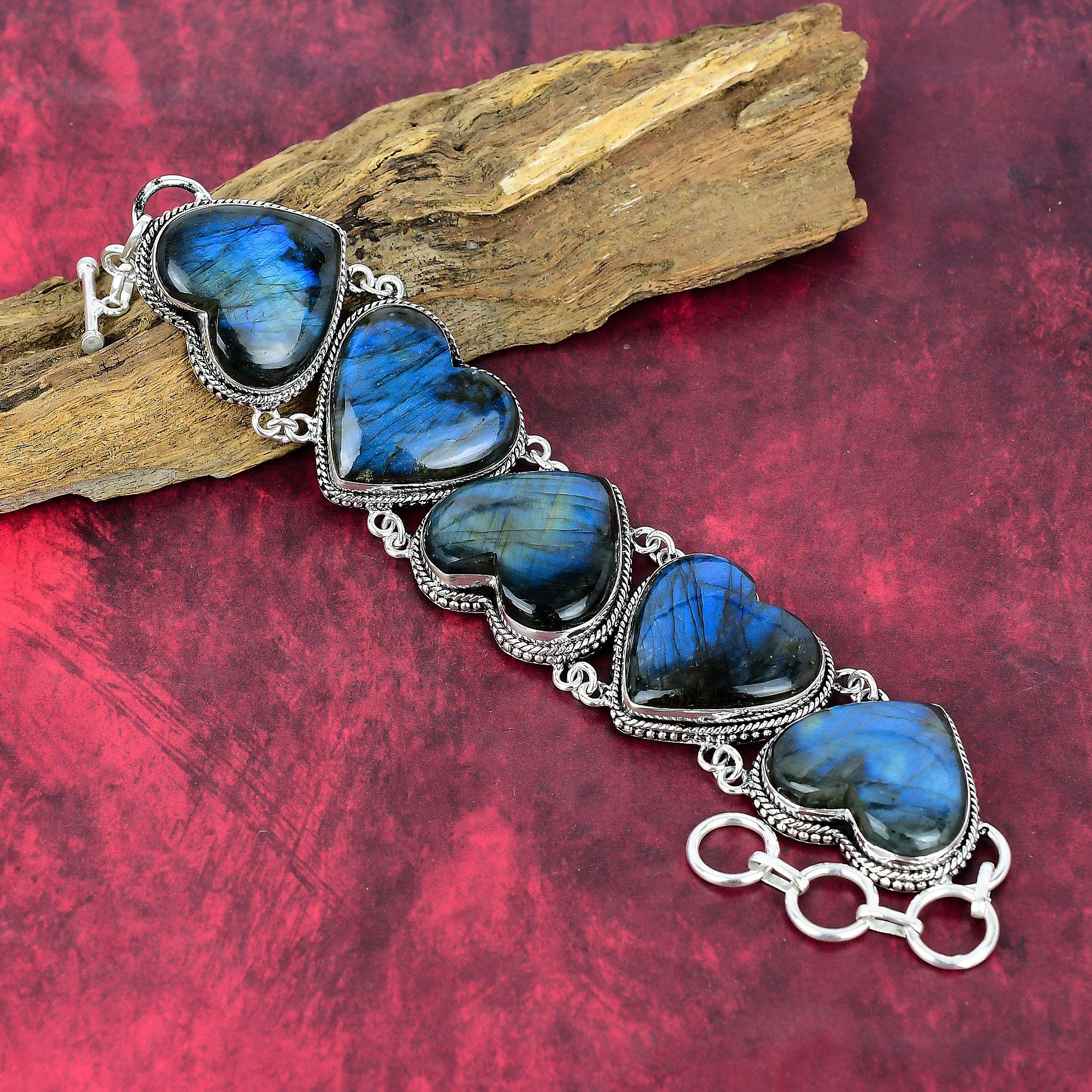 

Браслет из лабрадорита, ювелирные изделия из драгоценных камней из стерлингового серебра 925 пробы, браслет ручной работы, потрясающие ювелирные изделия, подарок для нее