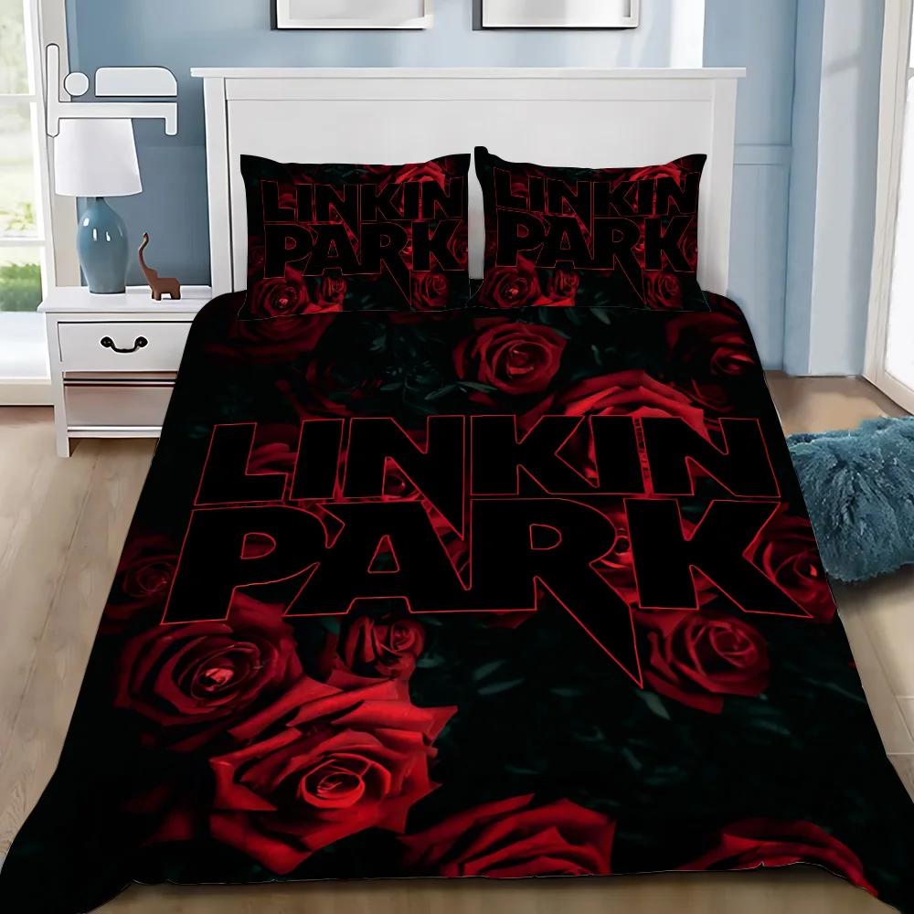Poszewka na kołdrę Poszewka na poduszkę Pościel Zespół rockowy Linkin P-Park Dorosły Chłopiec Dziewczynka Dekoracja sypialni Dzieci Pojedyncza Podwójna Duży Rozmiar