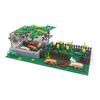 Ranch Sheep Pen Pigsty Grid Small Particle Building Block Farm Scene Grass Assembled Toys