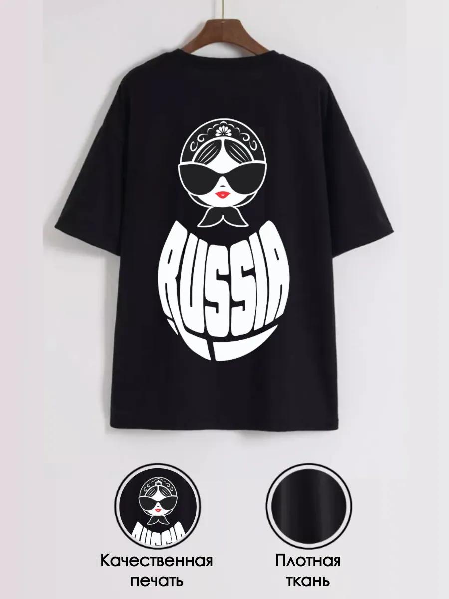 Oversized matryoshka print T-shirt M