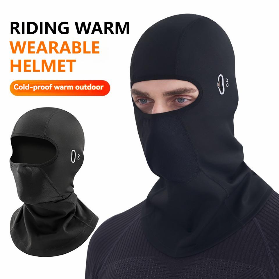 Loogdeel Winter Women Motorcycle Mask Warm Windproof Balaclava Helmet Liner for Cycling Men's Hat Washable Breathable
