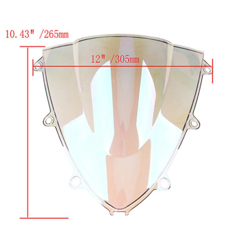 Double Bubble Windscreen Fit for Honda CBR1000RR 2008-2011 Iridium Windshield Motorcycle Fairing Wind Deflector Protector