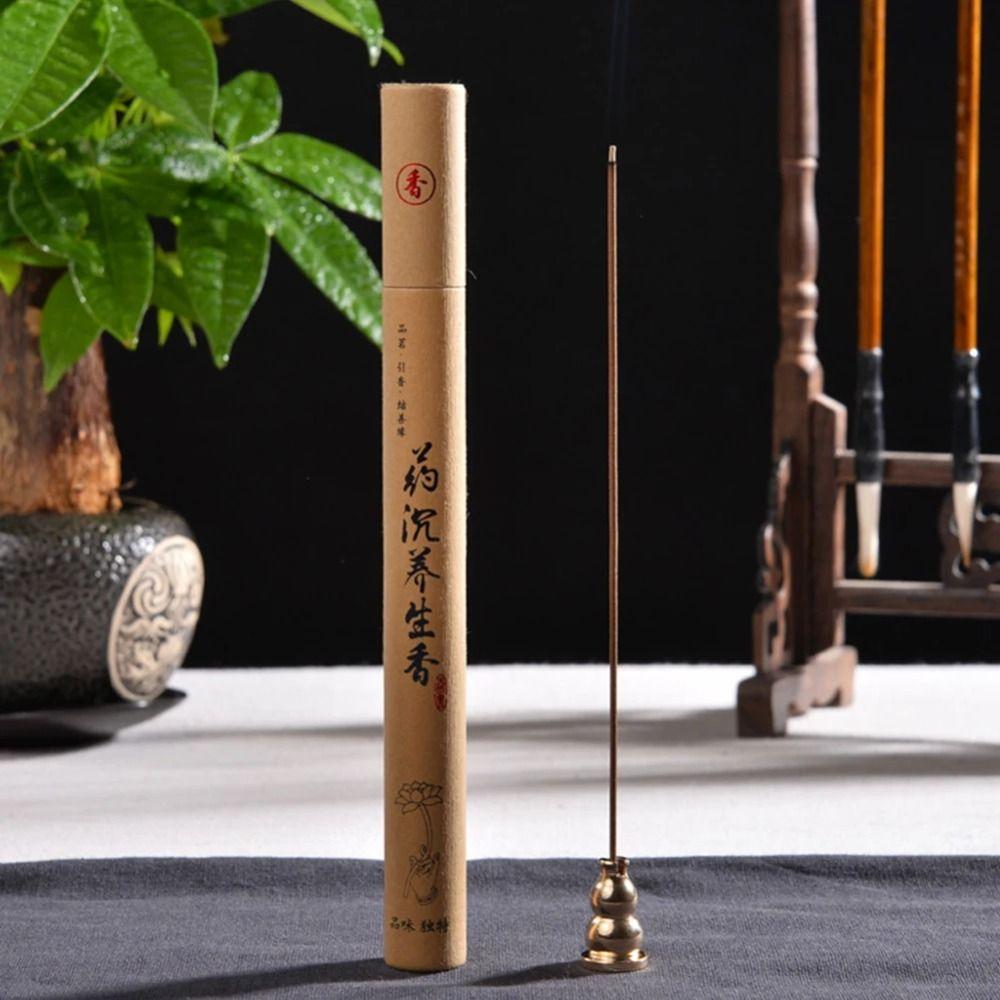 1/2Box Sandalwood Mugwort Scent Refreshing Scent Tranquilize Mind Household Joss-stick