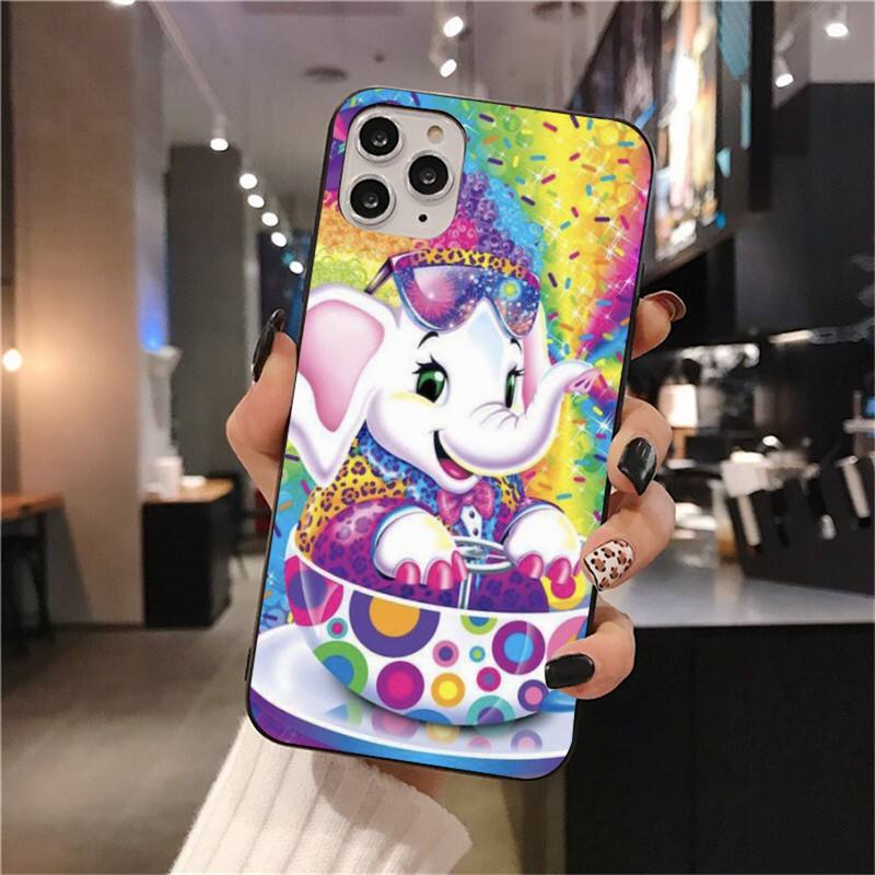 Custodia per telefono artistica Lisa Frank per iphone 12 pro max 11 pro XS MAX 8 7 6 6S Plus X 5S SE 2020 XR
