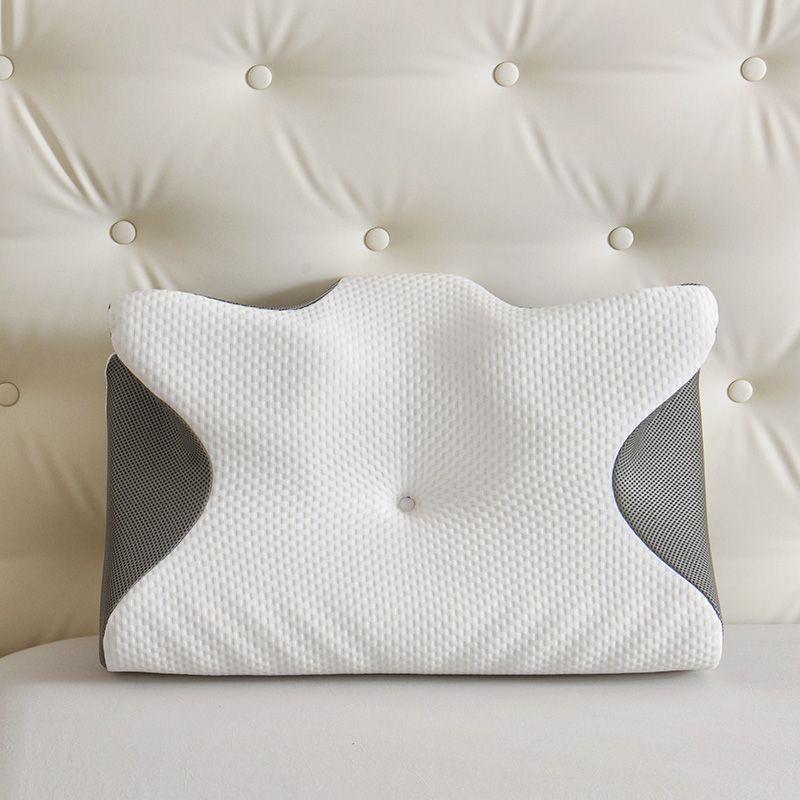 Butterfly Memory Foam Cervical Neck Support Pillow - Non-Collapsing Ox Horn Design